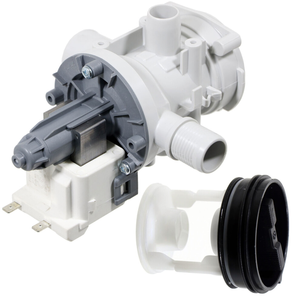 Spares2go Drain Pump + Filter Unit Fits Logik Fits Samsung Washing Machine