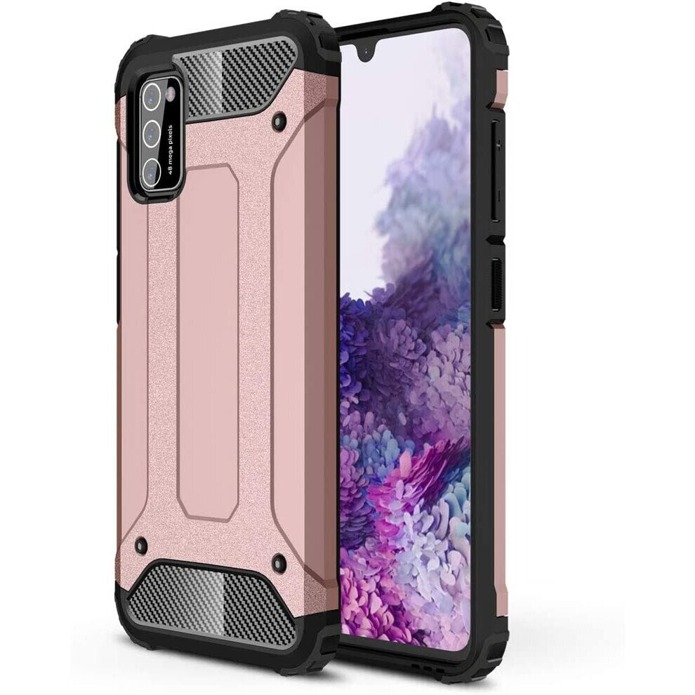 TECHGEAR Galaxy A41 Tough Armoured Case - ShockProof, Rugged, Sturdy, Heavy Duty Protective Case Cover Designed for Samsung Galaxy A41 - (Pink)