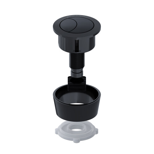 Viva Black Uni Button For Cable Operated Cisterns