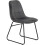 Seconique (Grey Velvet) Athens Medium Oak Effect/Black Rectangular Dining Set with Lukas Chairs - Table with 4 Chairs 3