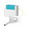 Concealed cistern with square chrome button 1
