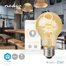 SmartLife LED vintage lampa | Wi-Fi | E27 | 360 lm | 4,9 W | Varm do vychladnutí vit | 1800 - 6500 K | Sklo | Android / IOS | Glödlampa | 1 st.