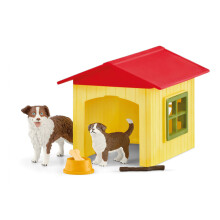 SCHLEICH Farm World Friendly Dog House Toy Playset