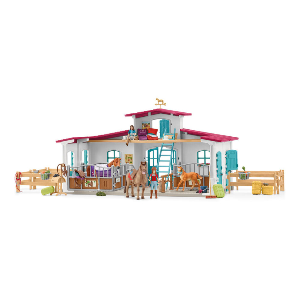 Schleich Horse Club Lakeside Riding Center Toy Playset 42567 – Premium, Highly Detailed, 5–12 Years