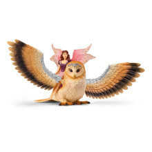 Figurine F   e Bayala en vol sur Glam-Owl de SCHLEICH