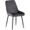 Seconique (Grey Velvet) Athens Medium Oak Effect/Black Rectangular Dining Set with Avery Chairs - Table with 4 Chairs 3
