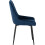 Seconique (Sapphire Blue Velvet) Athens Medium Oak Effect/Black Rectangular Dining Set with Avery Chairs - Table with 4 Chairs 3