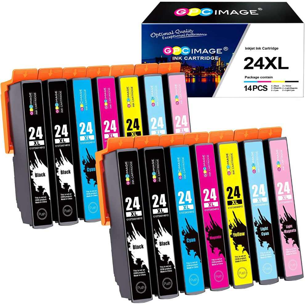 Photos - Printer Part GPC Image Compatible  Ink Cartridges Replacement for Epson 24XL 24 for Expression Photo XP-55 XP-950 XP-860 XP-960 XP-750 XP 