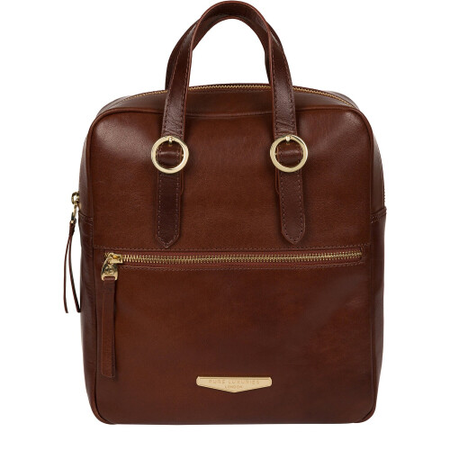 'Delfina' Italian Tan Vegetable-Tanned Leather Backpack