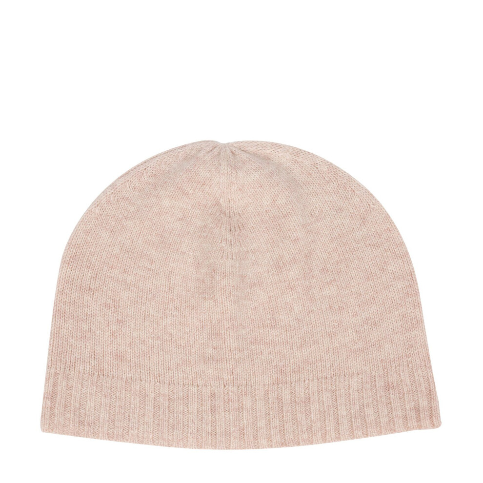 'Bowness' Oatmeal Cashmere & Merino Wool Beanie Hat