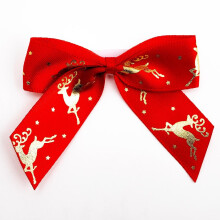 (5cm, Red Reindeer) Christmas Bows Self-Adhesive 12x5cm or 6x10cm