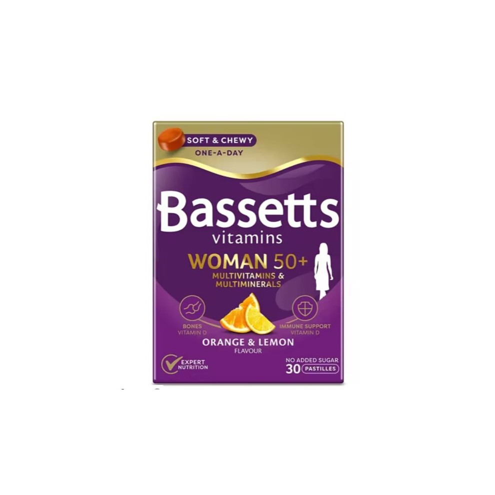 Bassetts Vitamins Woman 50+ Orange & Lemon Flavour - 30 Pastilles