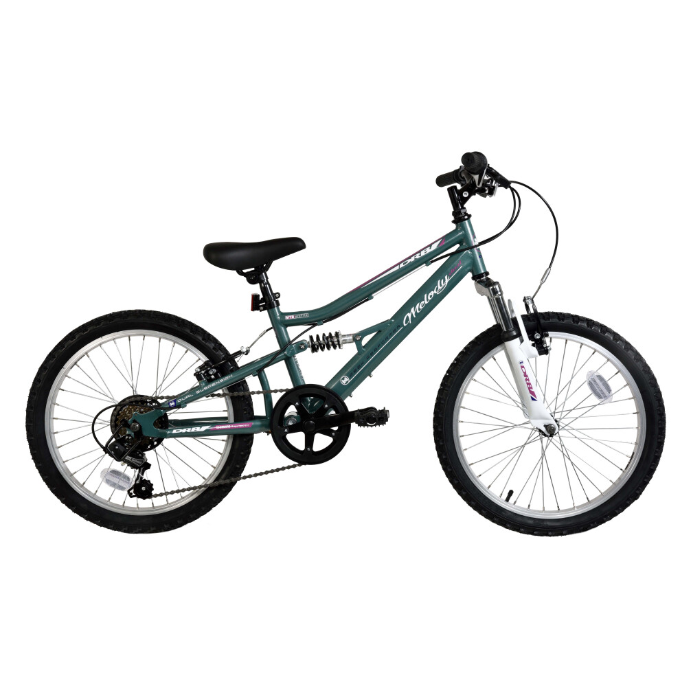 Dallingridge Melody 20" Girls Full Suspension Mountain Bike Teal/White-image-OPC-PB2GRW9-NEW