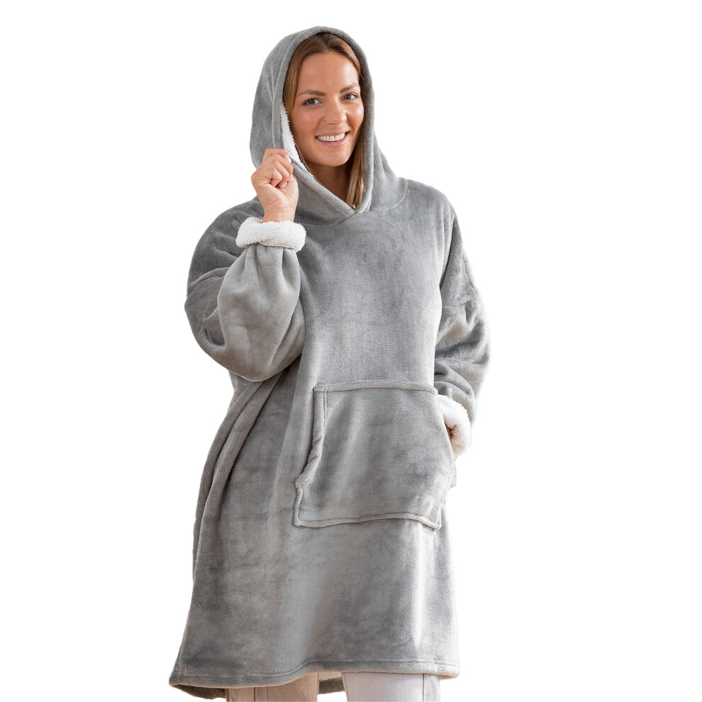 Oversized Blanket Hoodie Unisex Sherpa Fleece Snuggle Hoodie