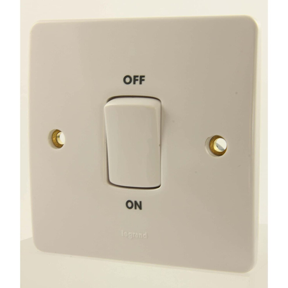 Legrand Synergy 7300 23 - 45A One Gang Double Pole Switch With Neon 3245067300237