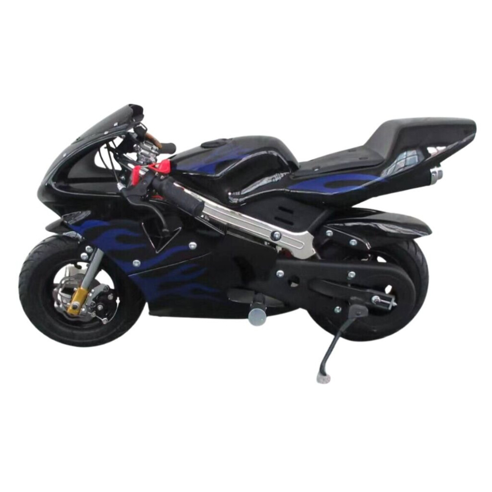 Mini Pocket Motorcycle BLUE Bike Sport Moto Racer Petrol Bike 49cc