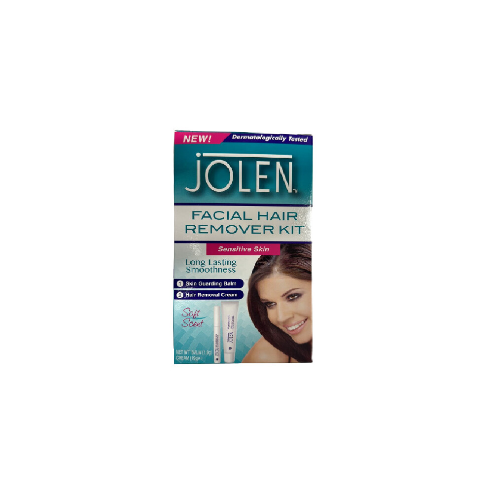 Jolen Facial Hair Removal Kit Sensitive Skin