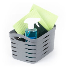 (7L Small) LIVIVO Handy Storage Basket - Plastic Crate for School, Office & Kitchen