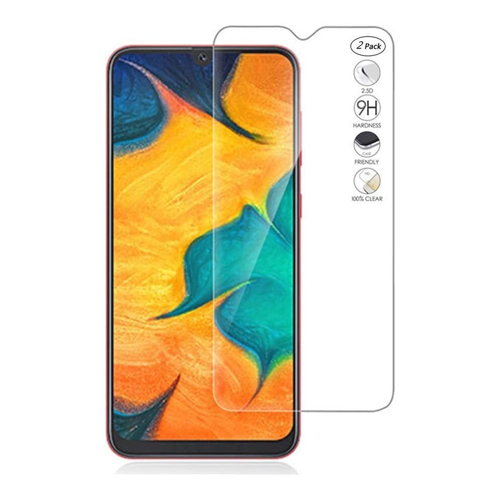 Hercn Samsung Galaxy A50 6.4" Screen Protector,2.5D 9H Hardness 0.3Mm Tempered Glass Screen Protector For Samsung Galaxy A50 Smartphone (2 Pack) 6961695512152