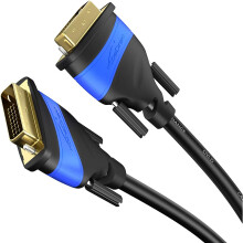 KabelDirekt – 5m Dual-Link DVI Cable (DVI-D 24+1, 1080p Full HD 3D) TOP Series