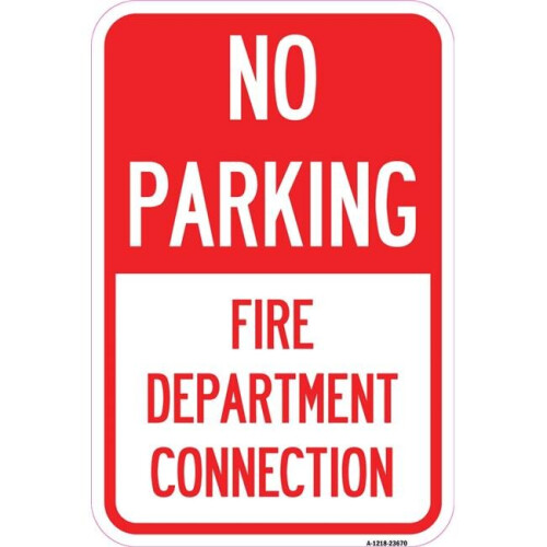 SignMission A-1218-23670 12 x 18 in. Aluminum Sign - No Parking Sign No ...