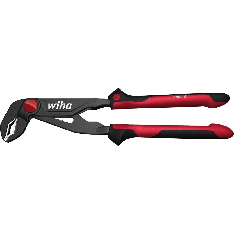 Wiha WHA-34518 250mm Industrial Water Pump Pliers With Push Button Adjust, Multi-Colour, 250 Mm