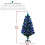 4Ft/120cm Pre Lit Christmas Tree w/Fiber Optic Color Changing Led 6