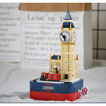 ( London. Big Ben - Music Box) christmas building block music box ornament