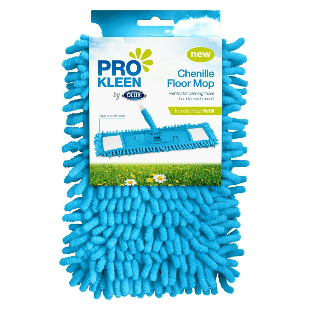 2 x Flat Mop Replacement Cloth Refill Cover Microfibre Noodle Floor