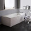 NES Home Nuie Linton 1700mm White Square Single Ended Bath Legs Acrylic 1