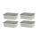 Curver 4 x Grey A6 Small Curver Nestable Plastic Rattan Storage Basket Tray 1