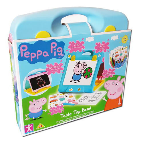 Disney New Peppa Pig Reversible Table Top Easel Drawing Activity Set