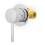 NES Home Modern Chrome Handheld Brass Douche Bidet Spray Set with Lever Controlled Mixer 3