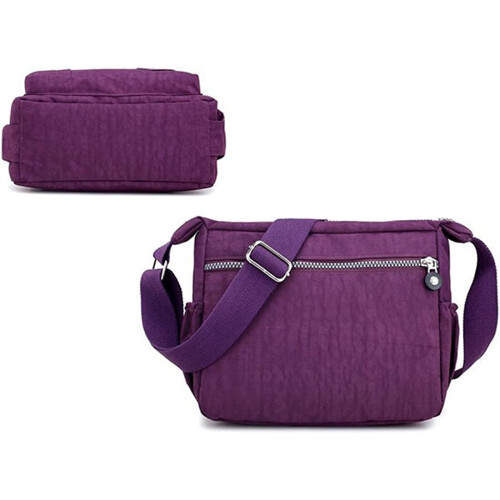 Womens Multi Pocket Casual Cross Body Bag Travel Bag Messenger Handbag for Shopping Hiking Daily Use 1