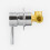 NES Home Modern Chrome Handheld Brass Douche Bidet Spray Set with Lever Controlled Mixer 4