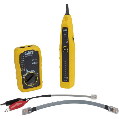 KLEIN TOOLS Tone Generator Kit, Wire Tracer and Tester with Probe Includes Alligator Clips and RJ11 / RJ12 / RJ45 Plug VDV500-705