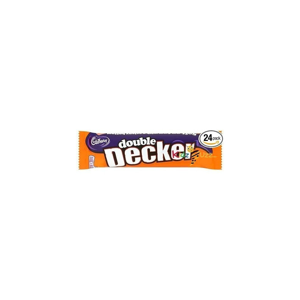 Cadbury Double Decker Chocolate Bar, 54.5 g, Pack of 24