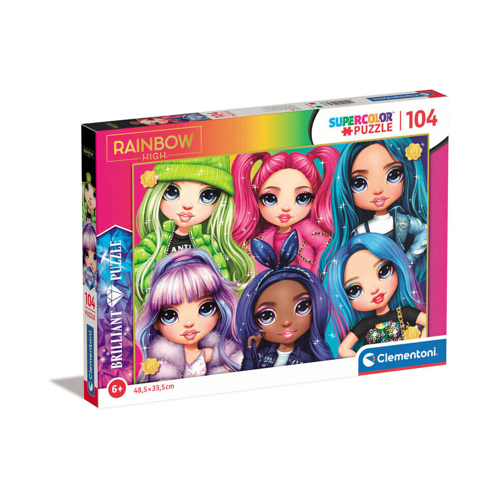 New Clementoni Rainbow High Puzzle Of 104 Pieces - Version 2 - 48.5 X 33.5 Cm 8005125203437