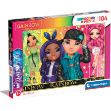 Clementoni Rainbow High Puzzle Of 104 Pieces - Version 3 - 48.5 x 33.5 CM