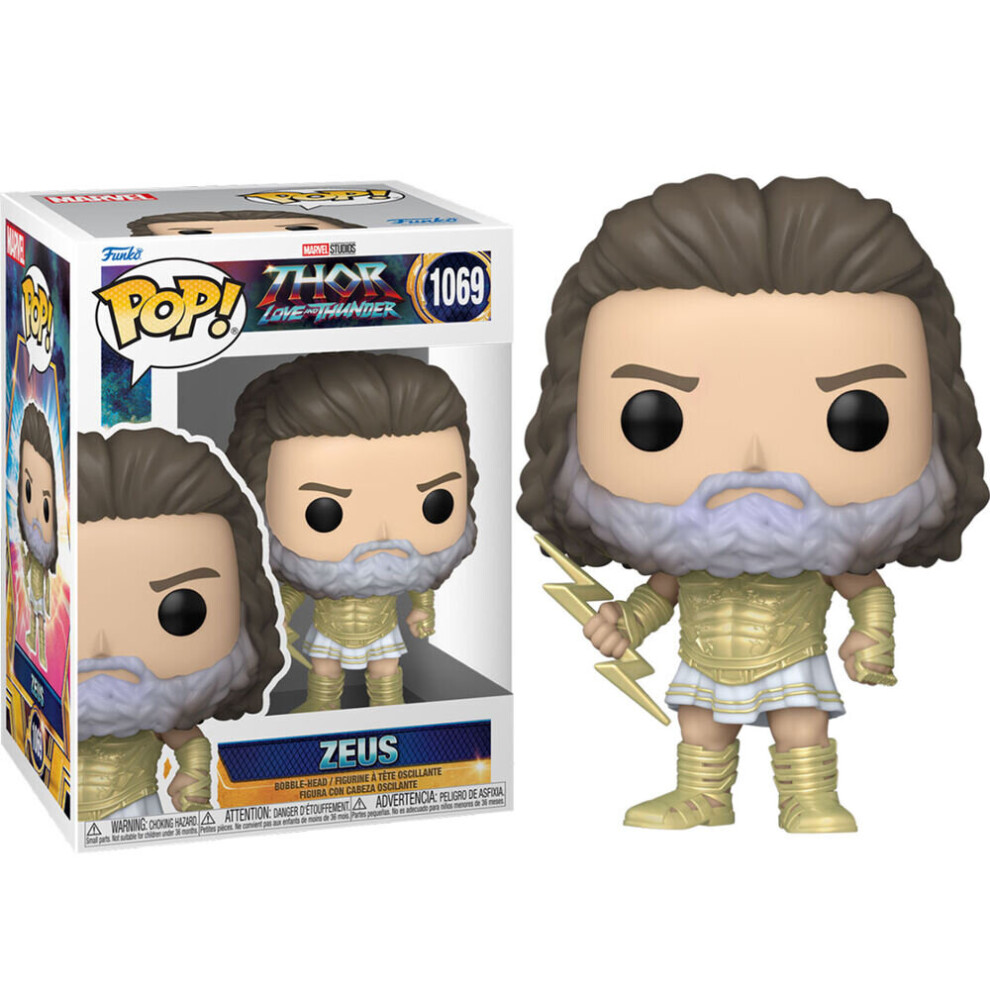 Funko Pop Figure Marvel Thor Love And Thunder Zeus