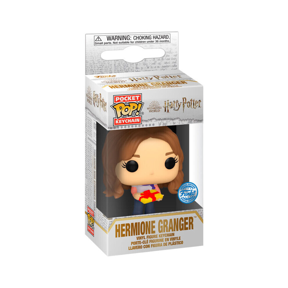 Funko Pocket POP Keychain Harry Potter Holiday Hermione Exclusive