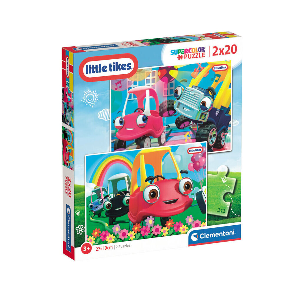 Clementoni Little Tikes Puzzle Of 2 X 20 Pieces - 28 X 24.4 X 3.9 Cm
