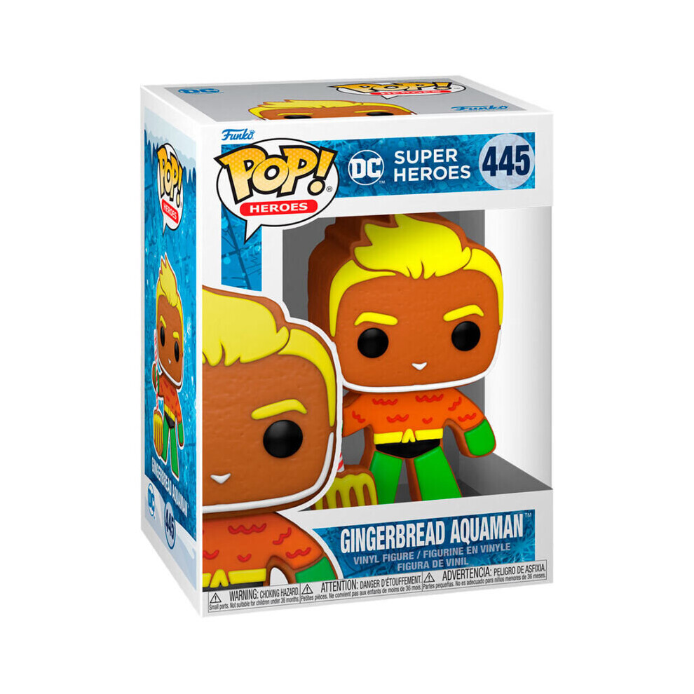 Funko Pop Figure Dc Comics Holiday Gingerbread Aquaman