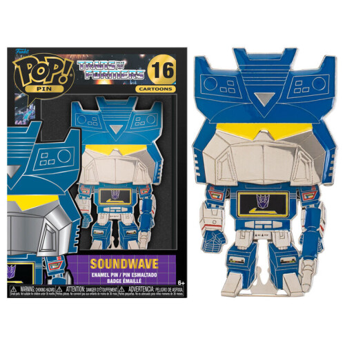 Funko Funko Transformers Soundwave Large Enamel POP Pin - 10 CM