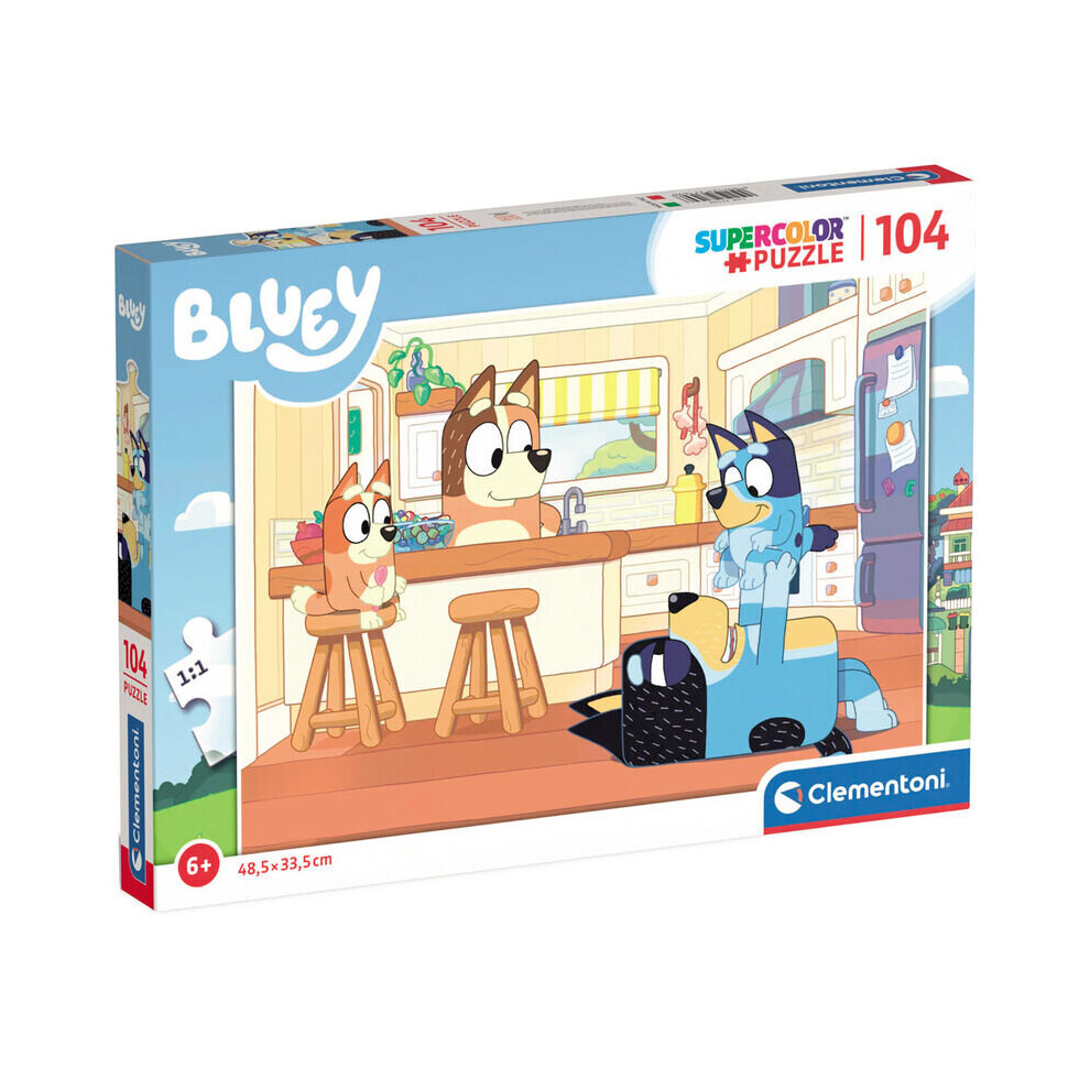 Clementoni Bluey Puzzle Of 104 Pieces - Version 2 - 34.3 X 24.3 X 3.5 Cm