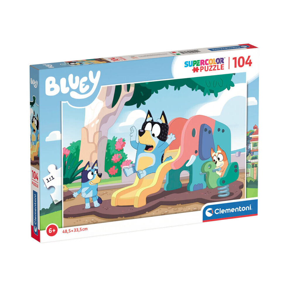 Clementoni Bluey Puzzle Of 104 Pieces - Version 3 - 34.3 x 24.3 x 3.5 CM