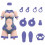 Bandai Bandai Option Body Parts Type A02 30MS Figure 1