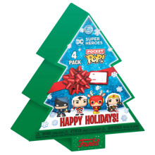 Funko Pocket POP Pack 4 Figures DC Comics Happy Holidays