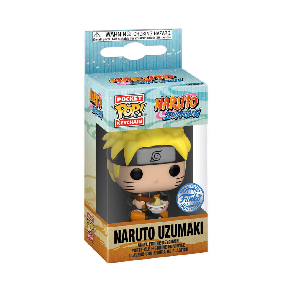 Funko Pocket POP Keychain Naruto Shippuden Naruto With Noodles Exclusive