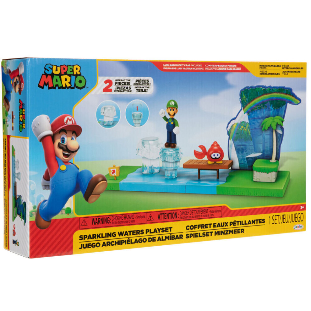 Jakks Super Mario Bros Sparkling Waters Playset - 6 CM